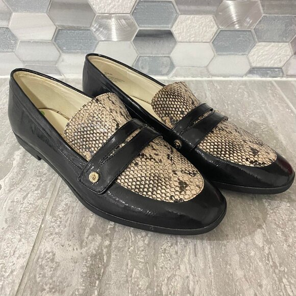Ann Klein AKVELMA Snake Print Slip-On Loafer Shoes Size 9.5 - Picture 3 of 10